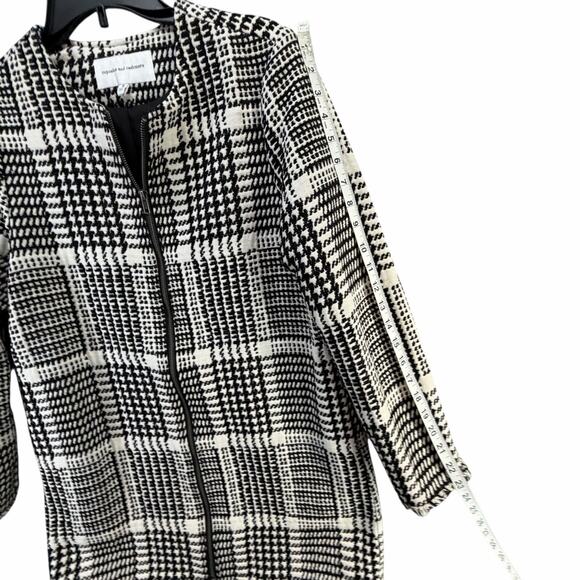 Cupcakes And Cashmere Fernando Jacket Small Black White Houndstooth Preppy - Picture 10 of 15